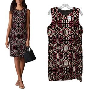 J. McLaughlin Freja Dress Neo Beltmore Embroidery Velvet Nwt
